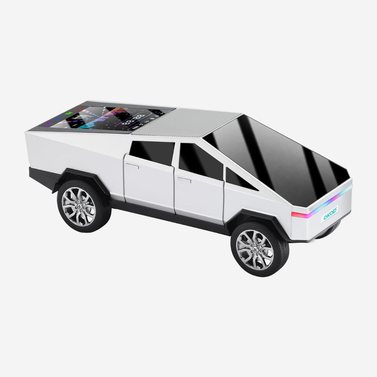 KP-828 Best-Selling Bluetooth Speaker Cyber Style Car Model With Dynamic Color (product 10477795672347 image 43998823678235)