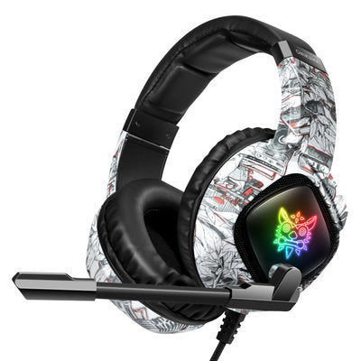 Gaming Headset For X-box One, PS4 Over Ear Headphones RGB Earphone With Noise (product 10477775782171 image 43998715445531)