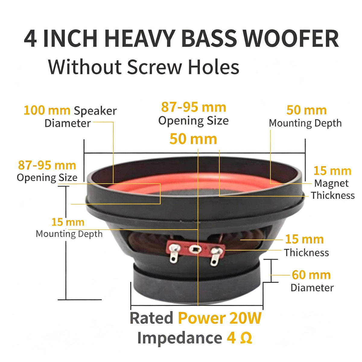 4 5 6.5 8 10 12 Inch Car Subwoofer Speaker Heavy Bass Audio Loudspeaker For (product 10477796622619 image 43998829838619)