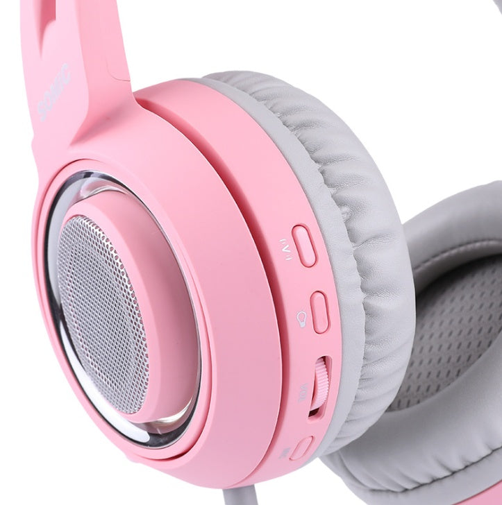 G951 Gaming Headset USB 7.1 Virtual Surround Sound Headsets LED Cat Ear Headphones - 0 - by My Store (image 6) | Heavy Bass