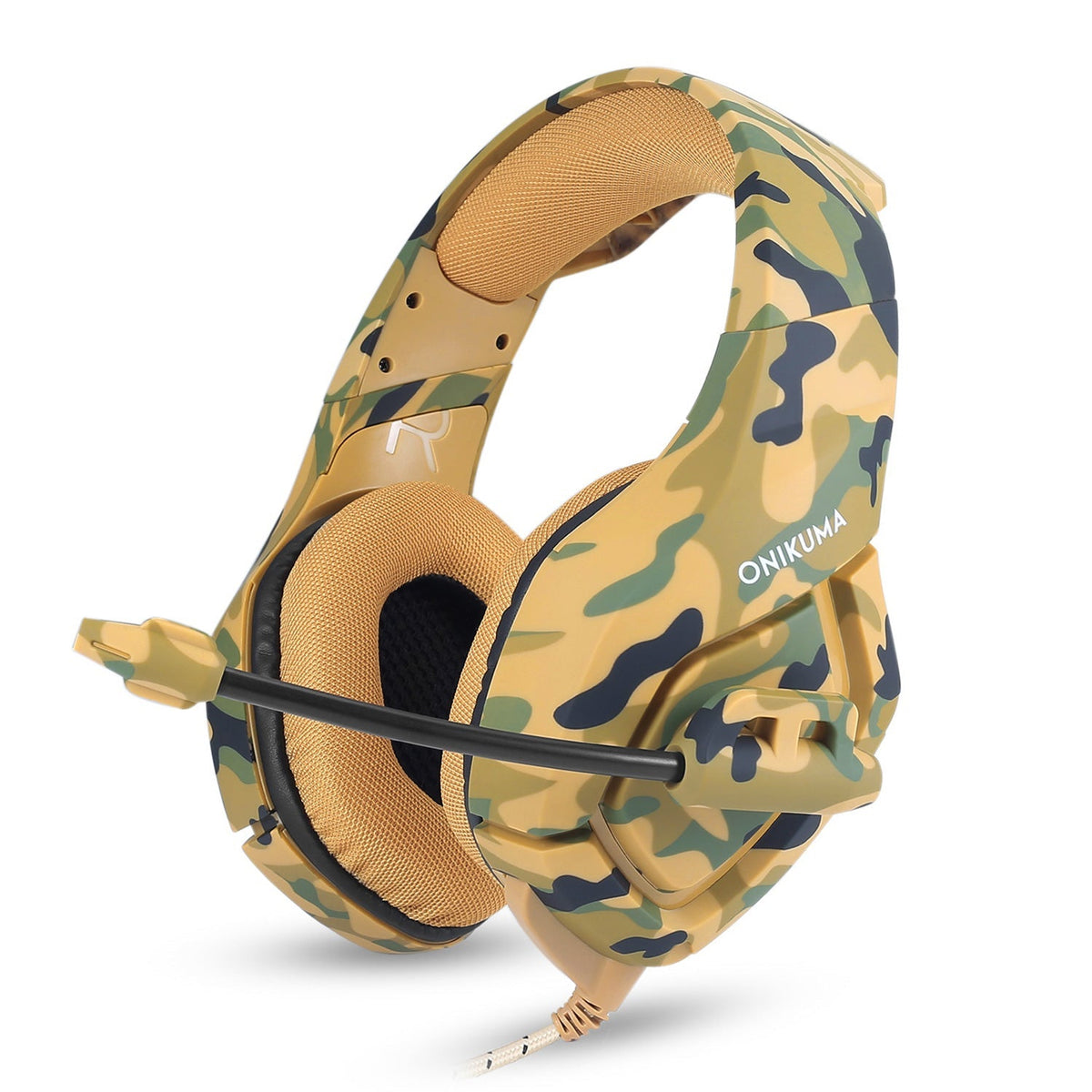 Gaming Headsets Noise Isolation Volume Adjustment Stereo Earmuffs w/ Microphone 3.5mm Plug Adapter (product 10477775323419)