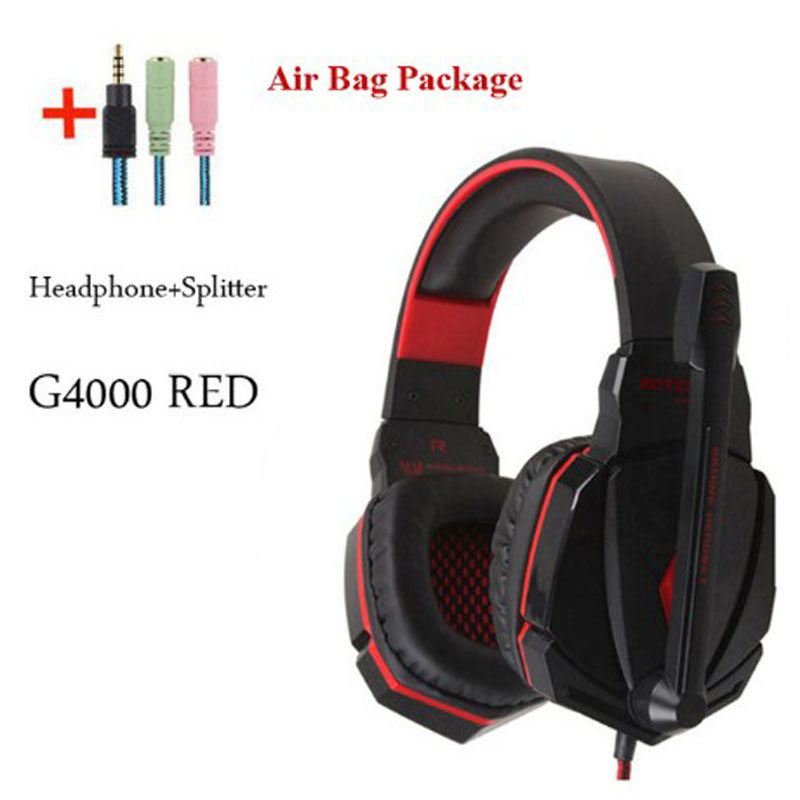 Wired Gaming Headset Headphones Surround Sound Deep Bass Stereo Casque Earphones With Microphone - 0 - by Noventix (image 7)