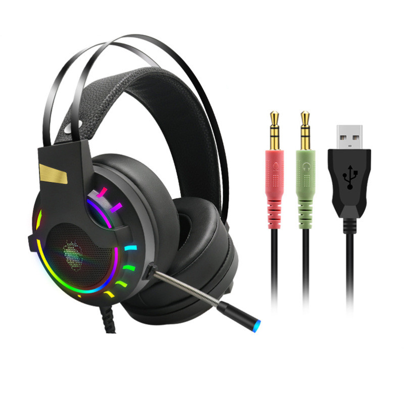 Luxury Gaming Headset with Microphone 3.5mm Wired Earphone Surround Sound Game (product 10477775061275 image 43998711152923)