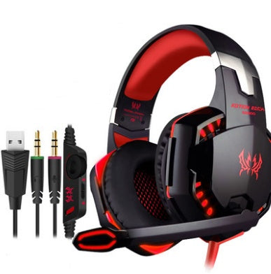 Wired Gaming Headset Headphones Surround Sound Deep Bass Stereo Casque Earphones With Microphone - 0 - by Noventix (image 3)
