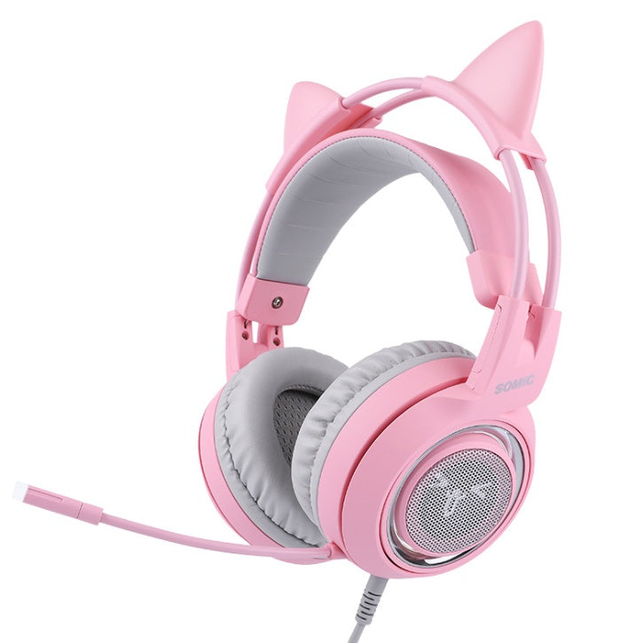 G951 Gaming Headset USB 7.1 Virtual Surround Sound Headsets LED Cat Ear Headphones - 0 - by My Store (image 1) | Heavy Bass