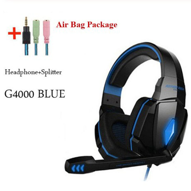 Wired Gaming Headset Headphones Surround Sound Deep Bass Stereo Casque Earphones With Microphone - 0 - by Noventix (image 4)