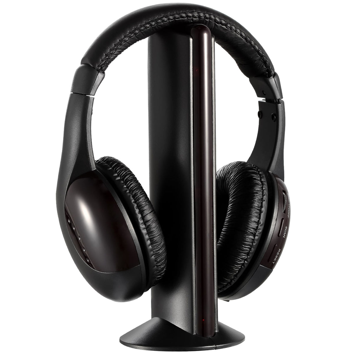 Wireless RF Headphones with Mic, Over-Ear Headsets, 98.4ft Range, Y-shaped Cable, for TV Radio CD - Electronics - by Best