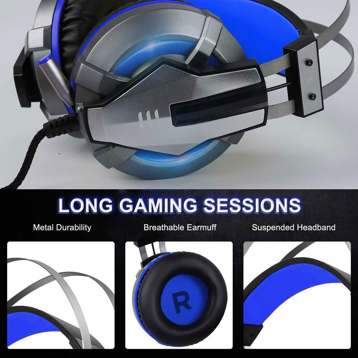 NEW Trend Gaming Headset Gamer Ear Wired Headphones for Smartphone/PS4/PC/Xbox (product 10477774799131 image 43998709711131)