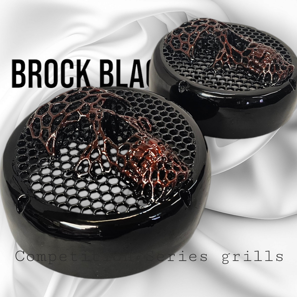 Competition series of webbed skull speakers grill covers - SPEAKER GRILLS - by Brock Black Customs (image 16) | Heavy Bass &