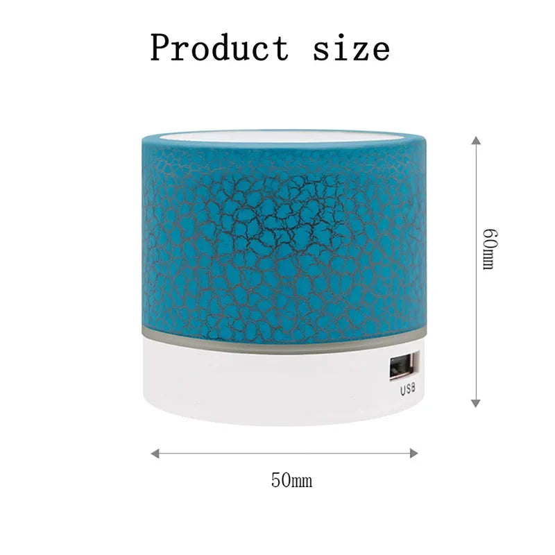 New Mini Portable Car Audio A9 Dazzling Crack LED Wireless Bluetooth 4.1 Subwoofer Speaker TF Card - by Noventix (image 6) |