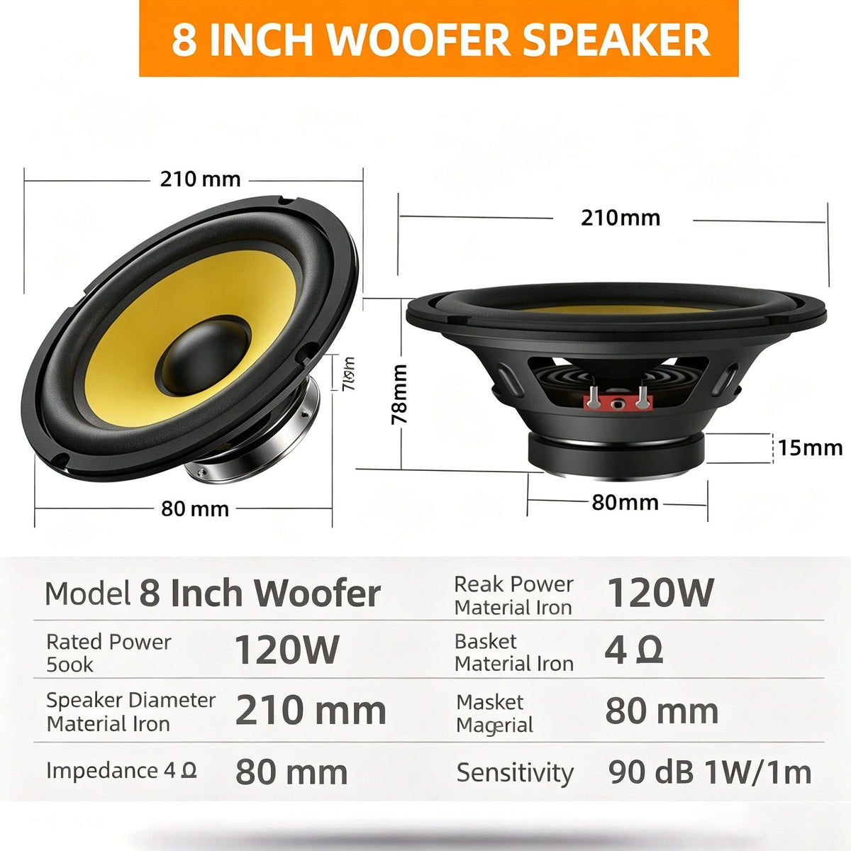 4 5 6.5 8 10 12 Inch Car Subwoofer Speaker Heavy Bass Audio Loudspeaker For (product 10477796622619 image 43998829936923)