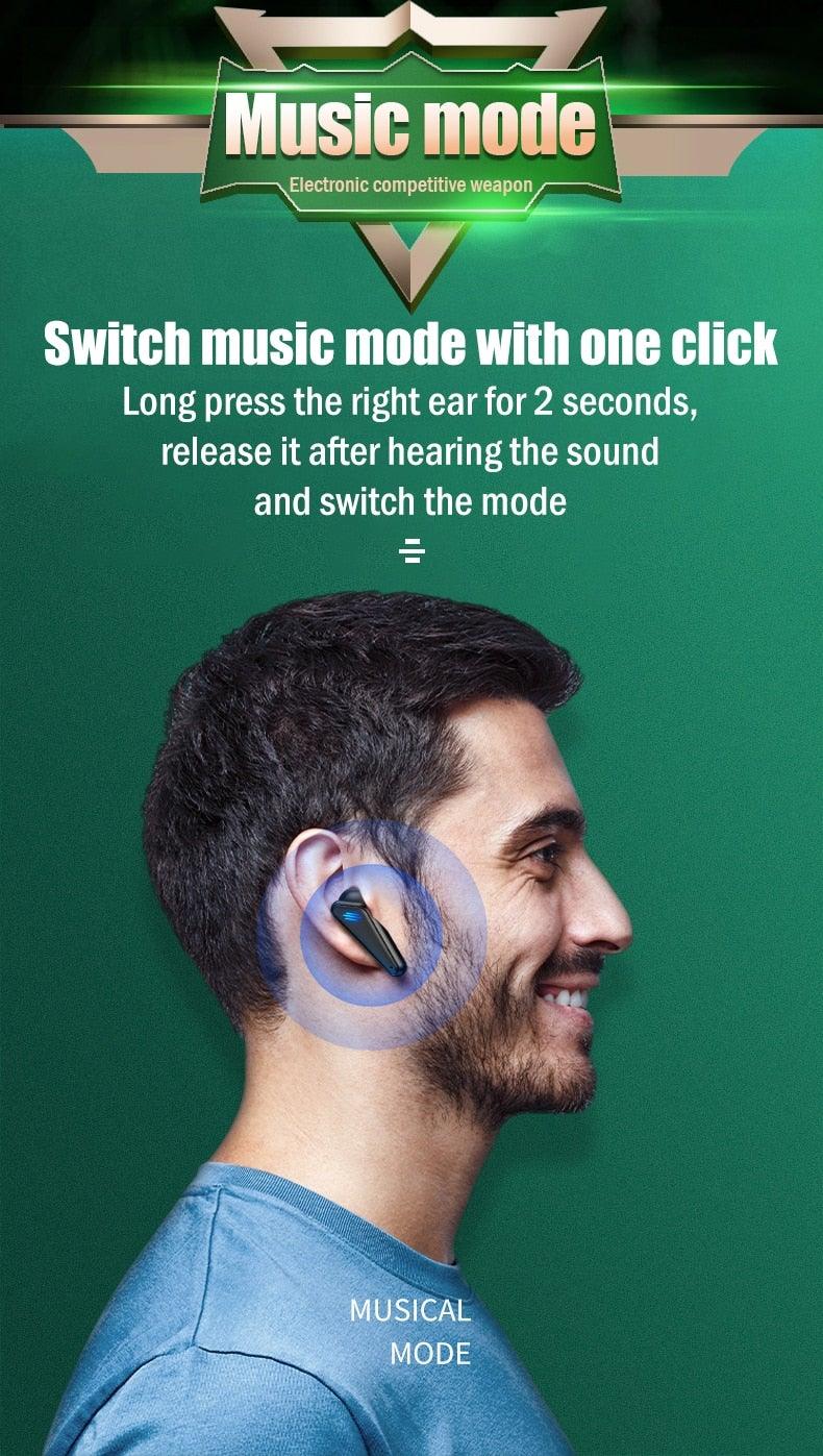 Bluetooth 5.0 Gaming Headset Workout Music Earphones Earbuds With Mic Bass (product 10477776240923 image 43998719508763)