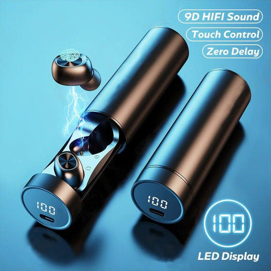 Bluetooth Earphones Wireless Headphones With Microphone Sports Waterproof Touch Control Wireless (product 10477776044315)