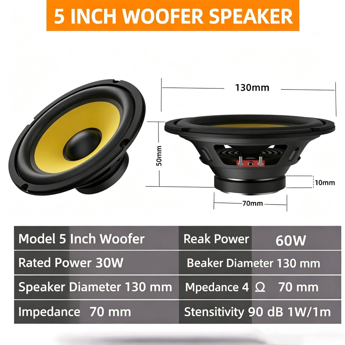4 5 6.5 8 10 12 Inch Car Subwoofer Speaker Heavy Bass Audio Loudspeaker For (product 10477796622619 image 43998829871387)
