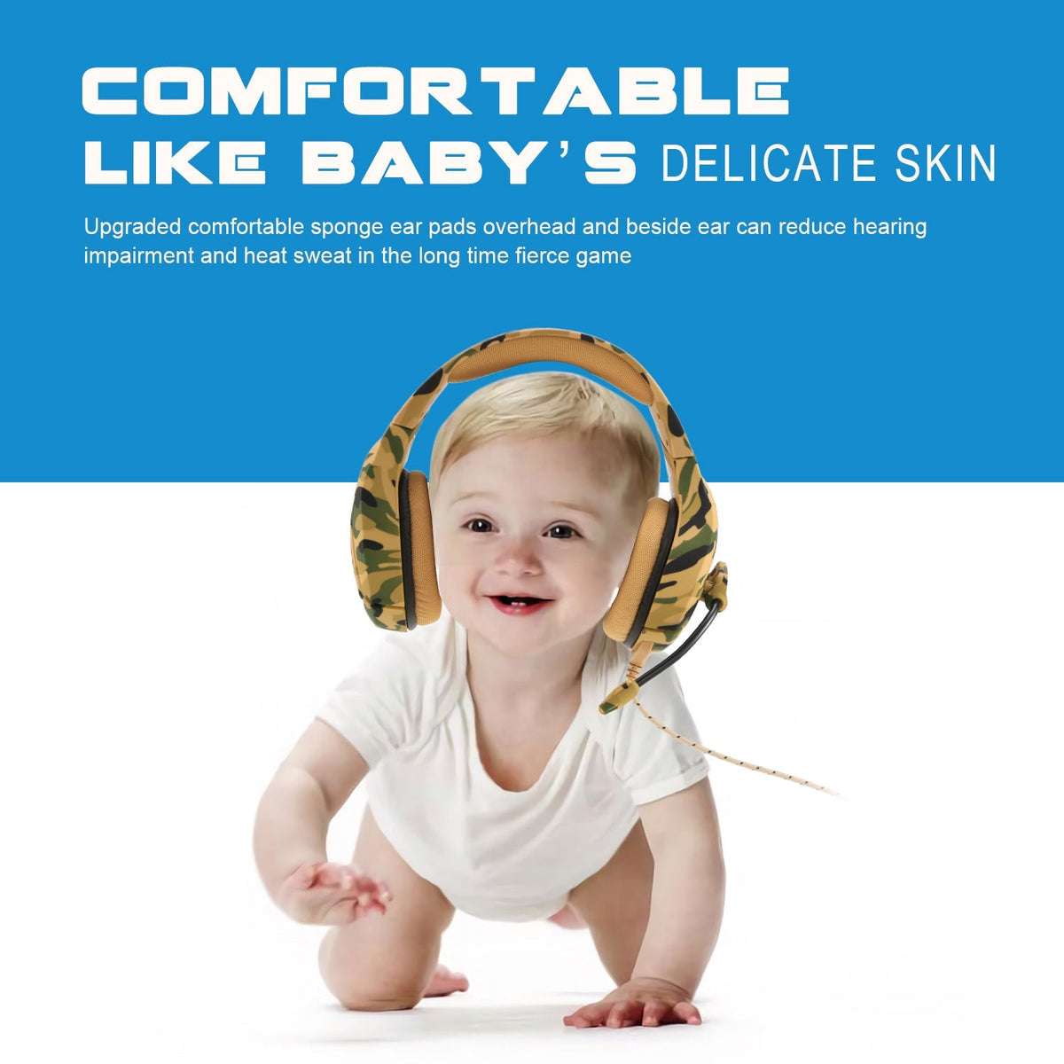 Gaming Headsets Noise Isolation Volume Adjustment Stereo Earmuffs w/ (product 10477775323419 image 43998712070427)