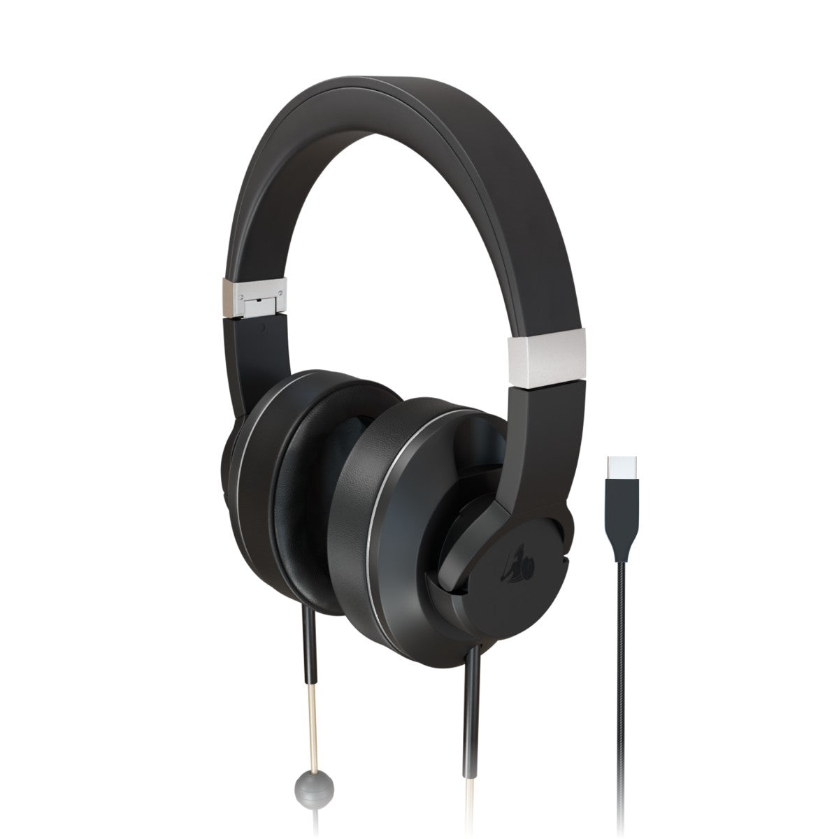 EMF Radiation-Free Air Tube Over-Ear Headphones with Built-In Mic and (product 10477776109851 image 43998717739291)