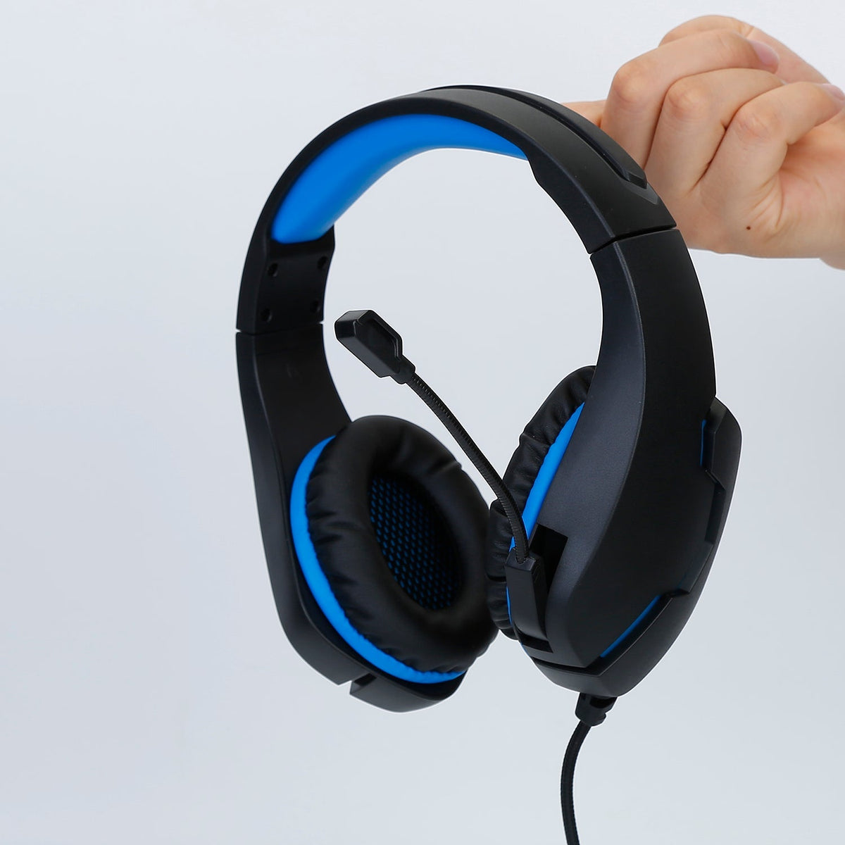 Gaming Headsets Stereo Bass Over Ear Headphones w/LED Light Earmuff w/ Mic 3.5mm Plug USB 6.72FT (product 10477775356187)