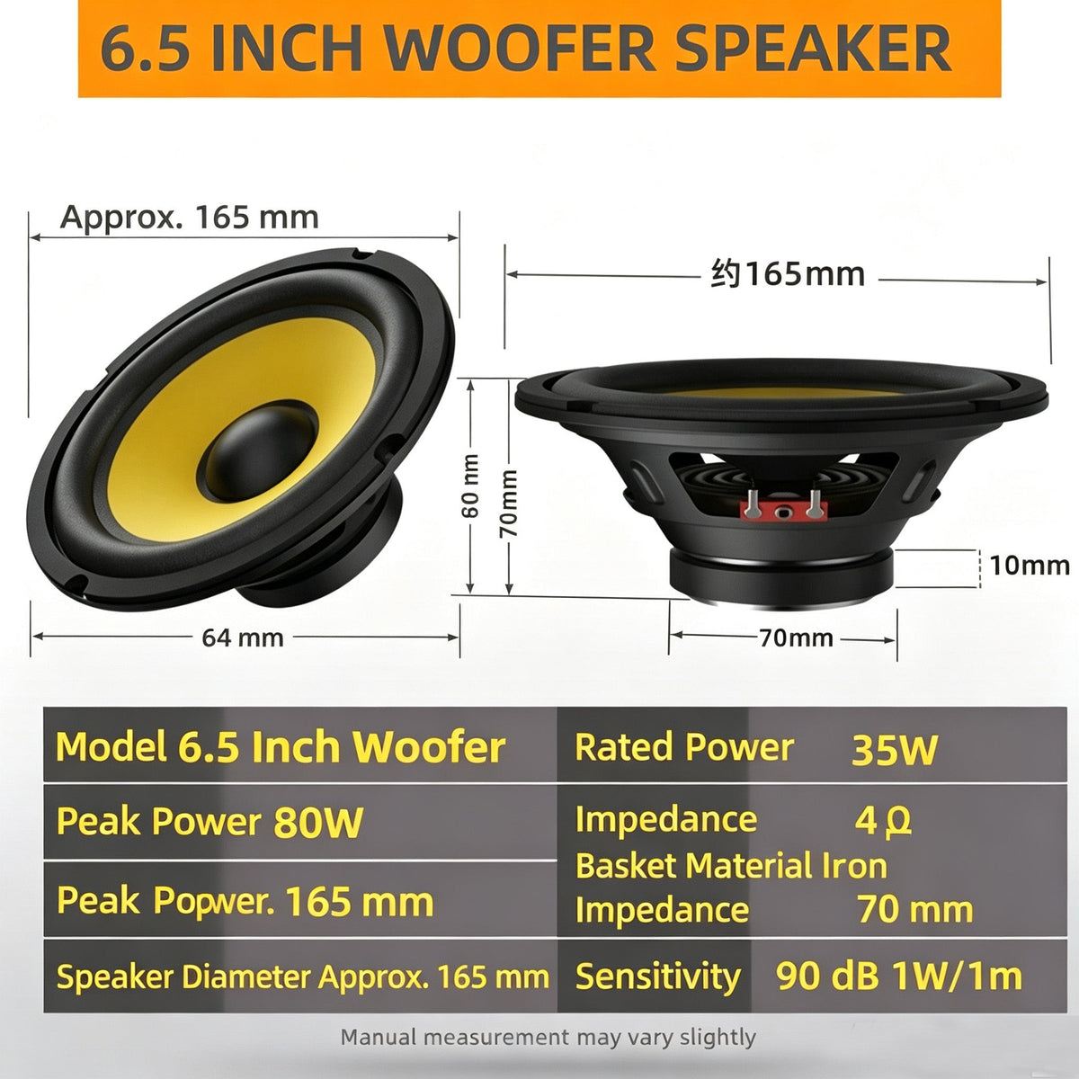 4 5 6.5 8 10 12 Inch Car Subwoofer Speaker Heavy Bass Audio Loudspeaker For (product 10477796622619 image 43998829904155)