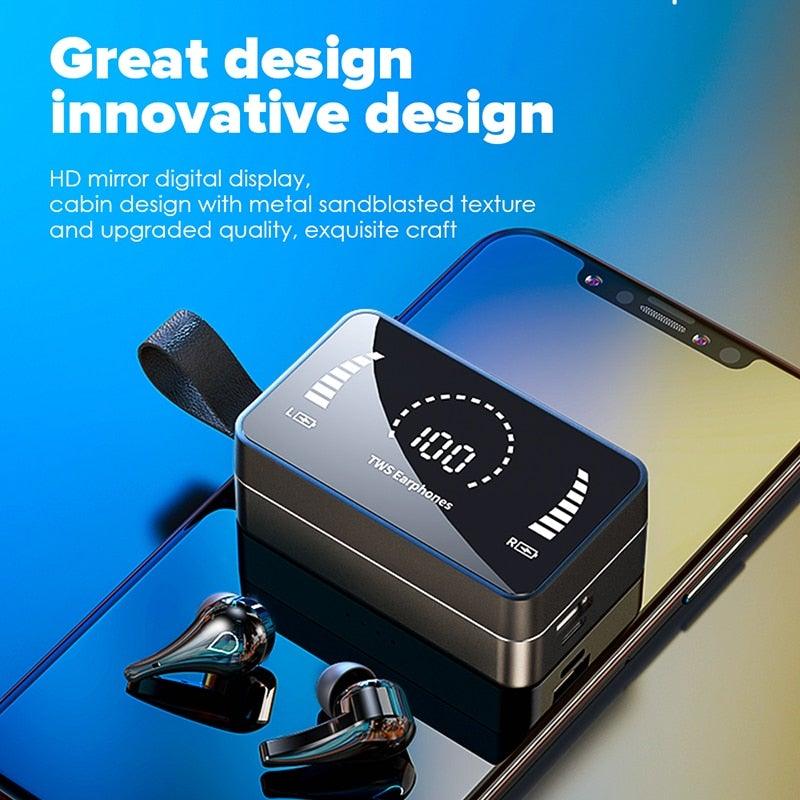 Luxury Earphone Bluetooth Compatible Headphones With Mic 3500mAh Mirror (product 10477776142619 image 43998718755099)