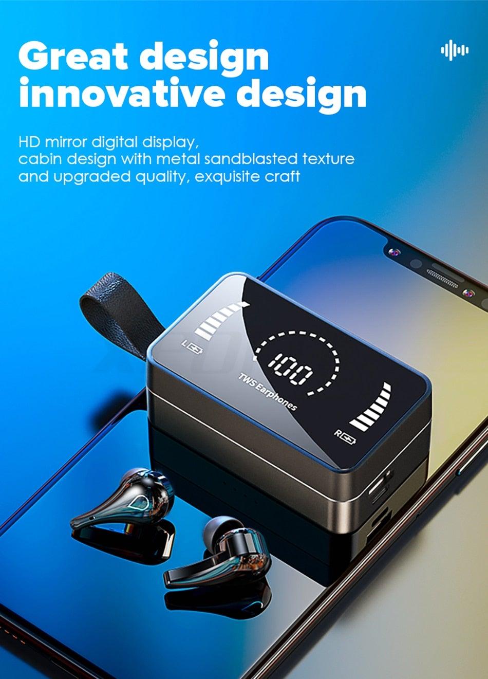Luxury Earphone Bluetooth Compatible Headphones With Mic 3500mAh Mirror (product 10477776142619 image 43998718165275)